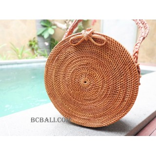 large circle handbags leather bali design